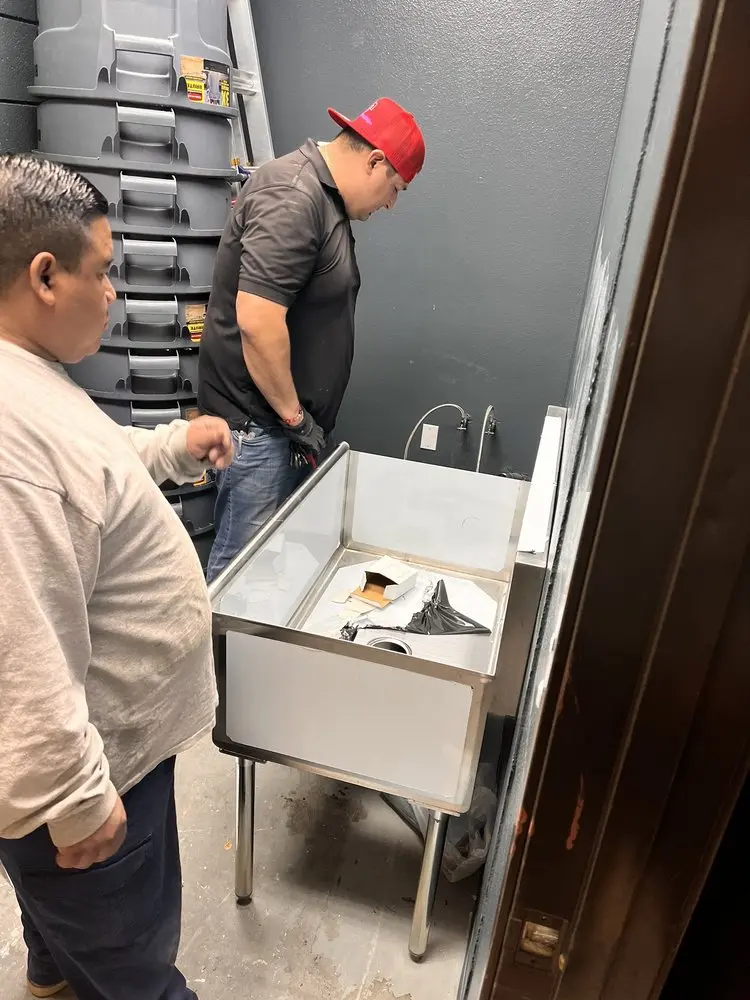 Commercial plumbing and sink installation in Maple Ridge